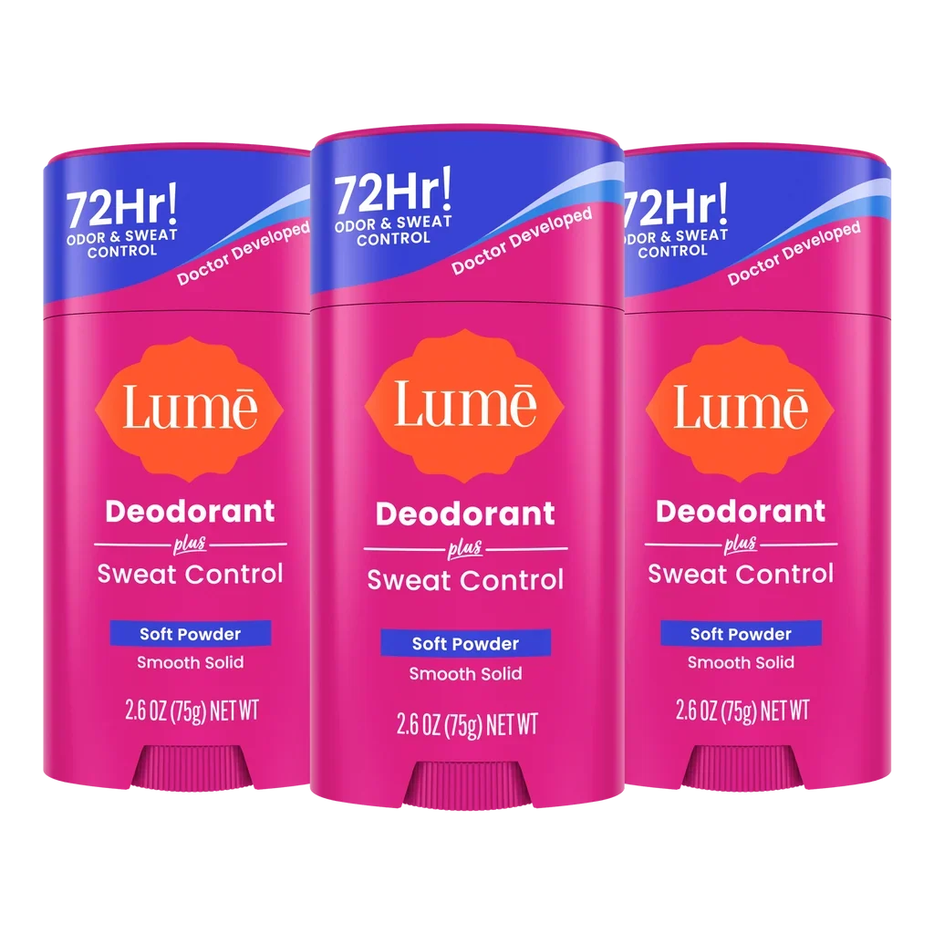 Lume Sweat Control Solid Deodorant Soft Powder
